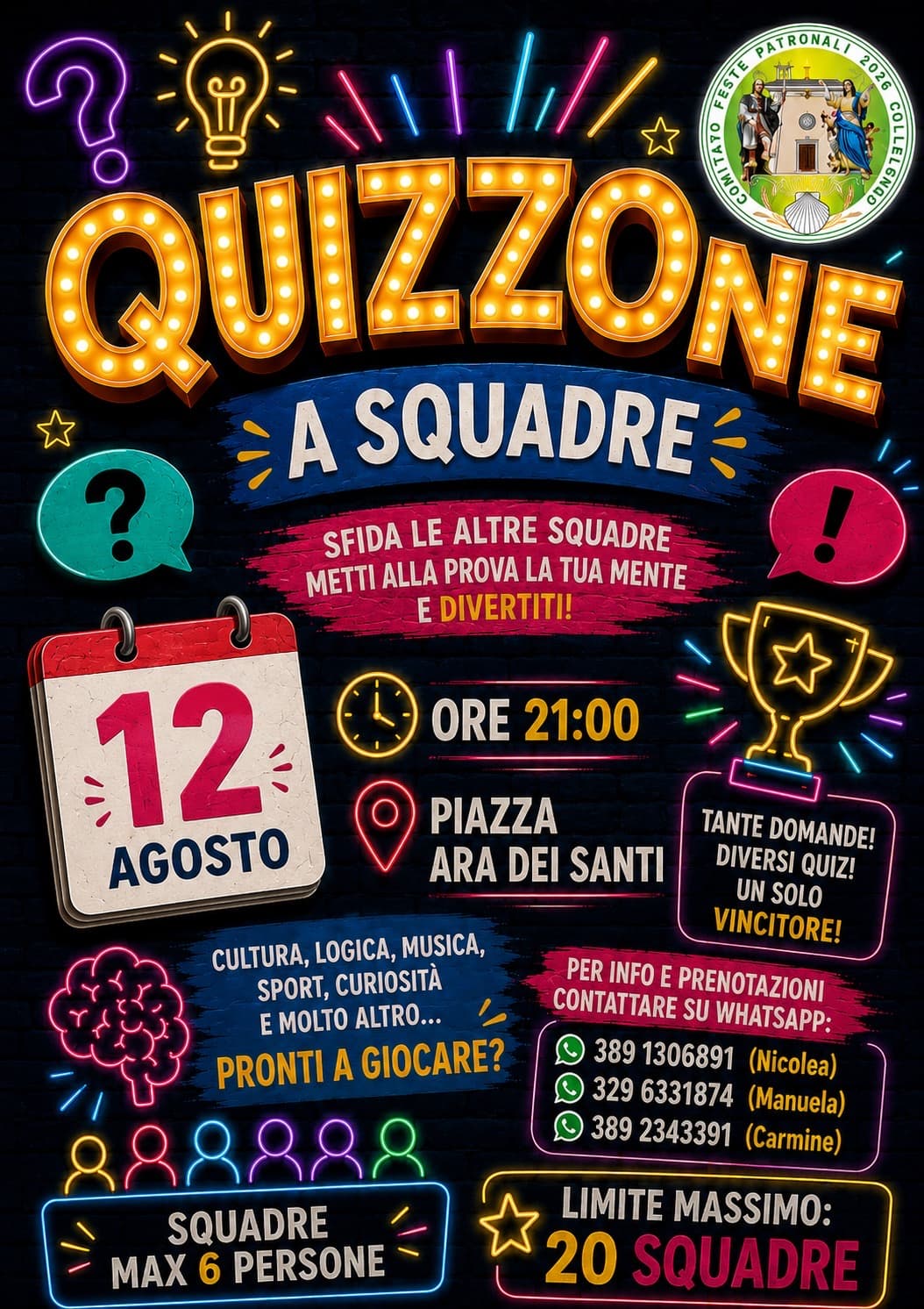 Collelongo ospita il Quiz a Squadre